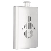 BABY-BAR-CODE Kleinkind-Barcode-Musterdesign Flachmann (Rechts)