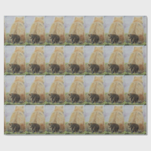 Baby-Bär mit Mutter Bear Geschenkpapier