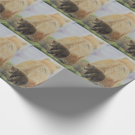 Baby-Bär mit Mutter Bear Geschenkpapier (Ecke)