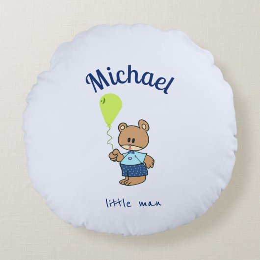 Baby Bär Round Pillow Rundes Kissen (Vorderseite)