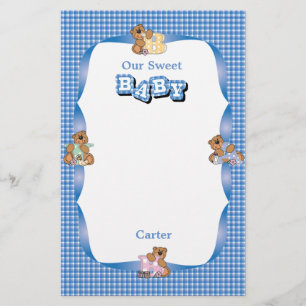 Baby-Bär Scrapbooking Briefpapier
