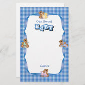 Baby-Bär Scrapbooking Briefpapier (Vorne/Hinten)