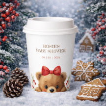Baby-Bär und Ebereschen-Beeren-Baby-Party