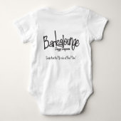 Baby Barkalounge entbeint Logo Baby Strampler (Rückseite)