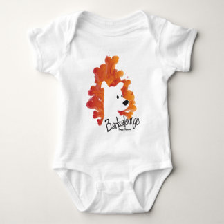 Baby Barkalounge entbeint Logo Strampler