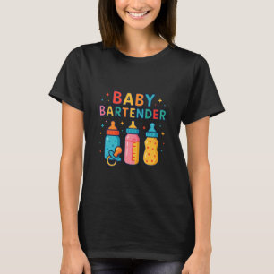 Baby Barkeeper Milchflasche Lustige Neue Mutter Mo T-Shirt