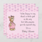 Baby-Bärn-Babyparty-Einladungen Einladung (Vorne/Hinten)