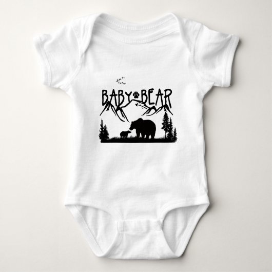 Baby-Bärn-Natur-T-Shirt Baby Strampler (Vorderseite)
