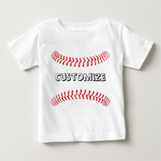 Baby Baseball Custom T - Shirt (Vorderseite)