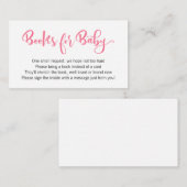 Baby-Bash-Bücher für Babyverpackungskarte Begleitkarte (Vorne/Hinten)