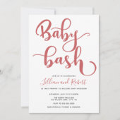 Baby Bash Couples Kinderdusche Einladung (Vorderseite)