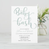Baby Bash Couples Kinderdusche Einladung (Stehend Vorderseite)