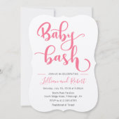 Baby Bash Couples Kinderdusche für Mädchen Einladung (Vorderseite)