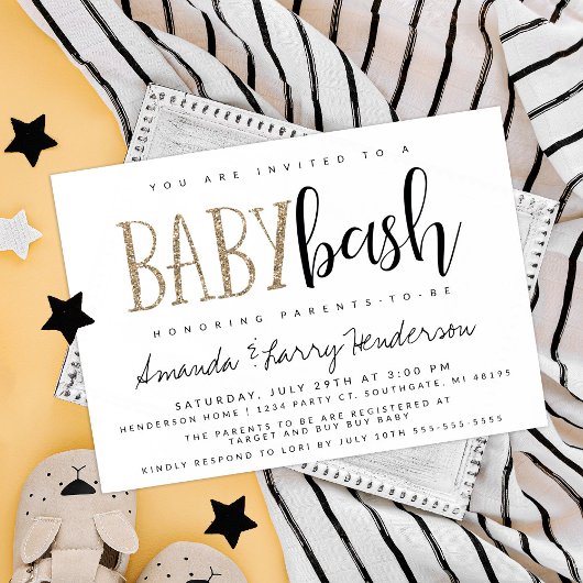 Baby Bash, Paare Babydusche Einladung
