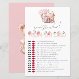 Baby Basket Baby Dusche Ratet, wer Game