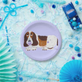 Baby Basset Hound Pappteller (Party)