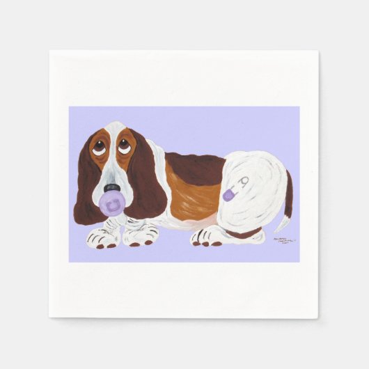 Baby Basset Hound  Serviette (Vorderseite)