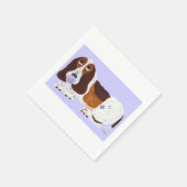 Baby Basset Hound  Serviette (Ecke)