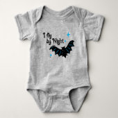 Baby Bat Halloween Strampler (Vorderseite)