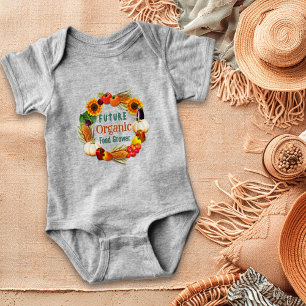 Baby Bauer Bio Food Sprichwort Strampler