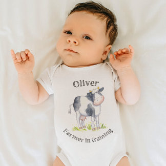 Baby Bauer Kuh Babywachsen Strampler
