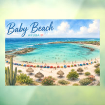 Baby Beach Aruba Karibik Reise Souvenir