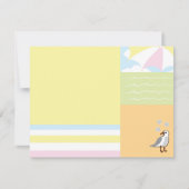 Baby Beach Ball Dankeschön Card Dankeskarte (Vorderseite)