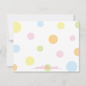 Baby Beach Ball Dankeschön Card Dankeskarte (Rückseite)