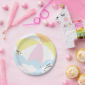 Baby Beach Ball Paper Plate Pappteller (Party)