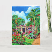 Baby Beach Bungalow Hawaiian Vacation House Card Karte (Vorderseite)