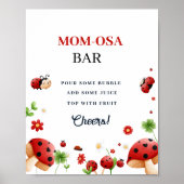 Baby Beach Lady bug Girl Baby Dusche Gefälligkeits Poster (Vorne)