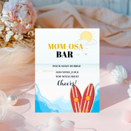 Baby Beach Surfbrett Babydusche Gefälligkeitszeich Sockelschild