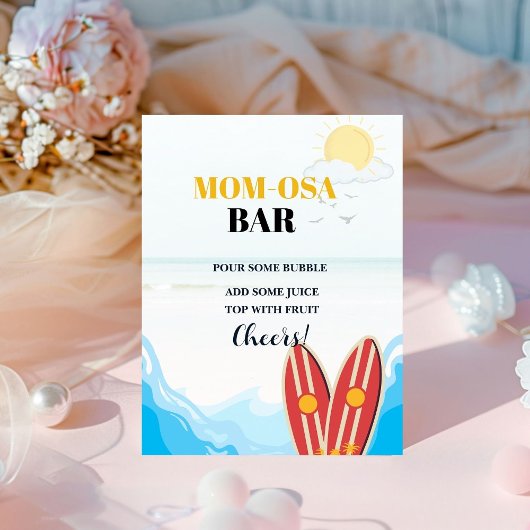 Baby Beach Surfbrett Babydusche Gefälligkeitszeich Sockelschild