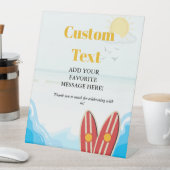 Baby Beach Surfen Boardbaby Dusche Gefälligkeitsze Sockelschild (In Situ)