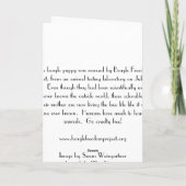 Baby Beagle Bathtime Karte (Rückseite)