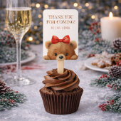 Baby Bear And Rowan Berries Baby Shower Fächer