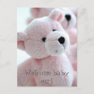 Baby Bear Ankündigungspostkarte