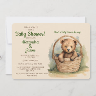 Baby Bear Baby Dusche Einladung