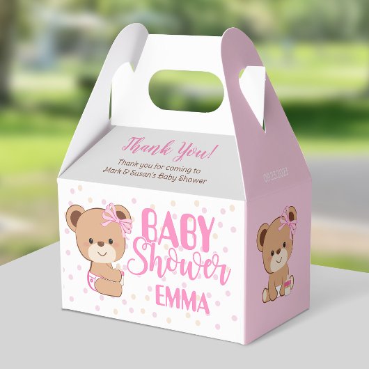 Baby Bear Baby Duschkabine - Mädchen Geschenkschachtel
