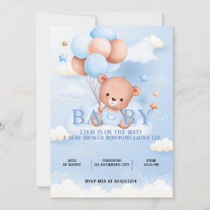BABY BEAR BABY SHOWER EINLADUNG
