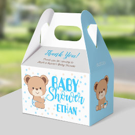 Baby Bear Baby Shower Gable Box - Boy Geschenkschachtel