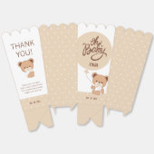 Baby Bear Baby Shower Popcorn Box Geschenkschachtel (Ungeklappt)