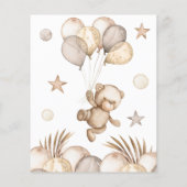 Baby Bear Baby Shower Raten Sie die Baby Food Card (Rückseite)