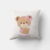 Baby Bear Baby Wirlkissen für Mädchen Kissen (Rückseite)