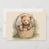 Baby Bear Bear Bearly Wait Baby Dusche Einladung (Rückseite)