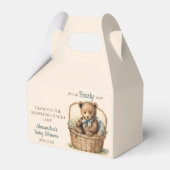 Baby Bear Bear Bearly Wait Boys Baby Dusche Geschenkschachtel (Rückseite)