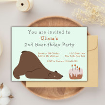 Baby Bear Bear Thday Party