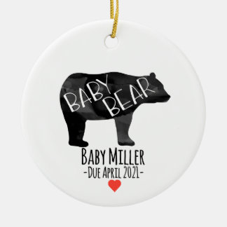 Baby Bear Birth Ankündigung Ornament