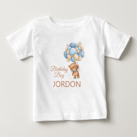 Baby Bear Birthday Baby T-shirt (Vorderseite)
