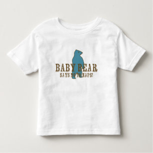 Baby Bear Blue sagt nein zu Nickerchen! Kleinkind T-shirt